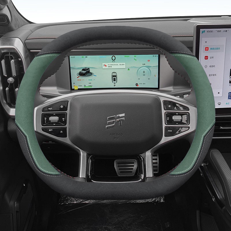 Suitable For Jietu Shanhai T2/T1 Steering Wheel Cover Special Ultra-Thin Non-Slip Special Car Handle Cover Universal For All Seasons - Image 4